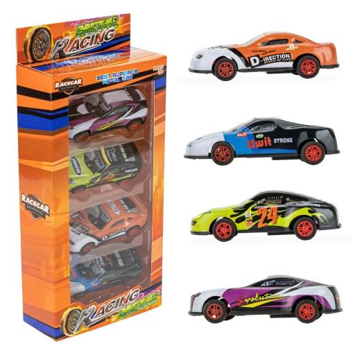 JAZDENÉ AUTO 4 KS MIX HRAČKA SET MINI AUTO