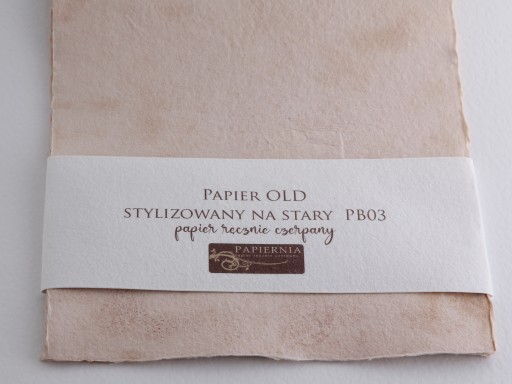 ručný papier A3+ - starý (káva s mliekom)