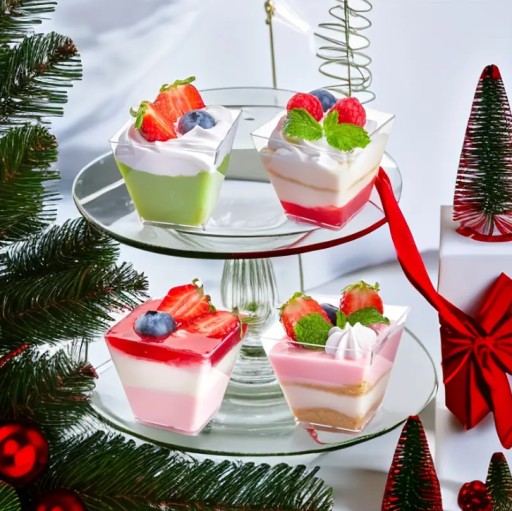 SPACE 2 poháre na zákusky FINGERFOOD pohár na občerstvenie 120ml 24 ks
