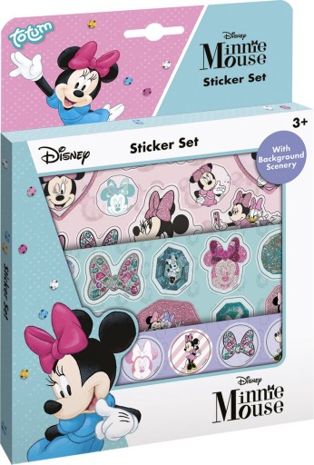 Totum Samolepky pre deti Kreatívna sada Disney Minnie Mouse 3 listy +