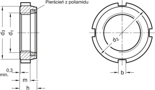 SAMOVYKACÍ LOŽISKÁ MATICA DRÁŽKOVANÁ M25X1,5