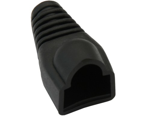 RJ45 ZÁSTRČKA GUMOVÁ KRYTKA (8P8C) ČIERNA 20 KS