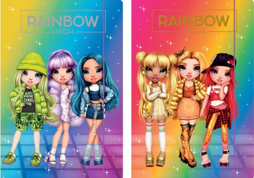 A4 ASTRA RAINBOW VYSOKÉ VYSIELANIE S GUMAČOU PRE DIEVČATÁ