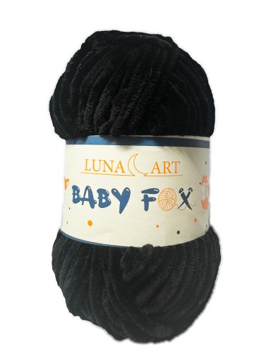 BABY FOX priadza 100g ženilka 10 čierna