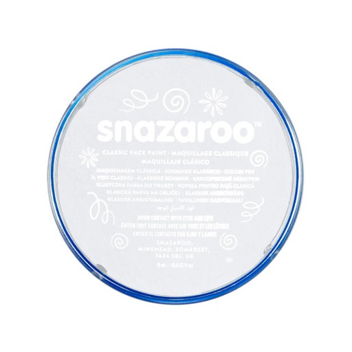 FARBA NA TVÁR BIELA 18ml SNAZAROO