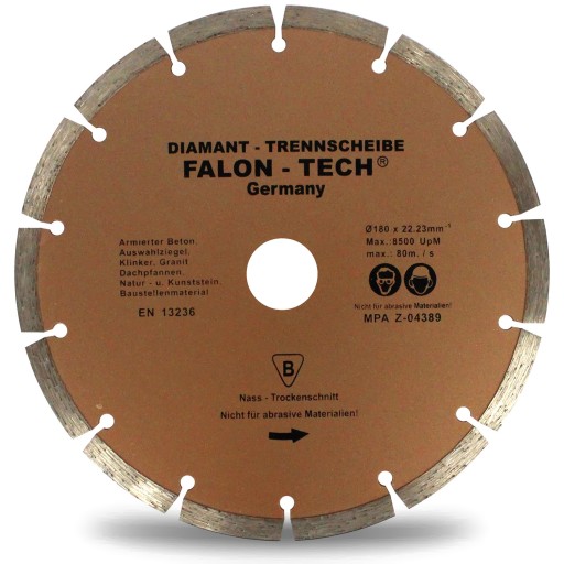 DIAMANTOVÝ DISK 180/22,2 POLBRUKU KOCKOVÉ TEHLY F