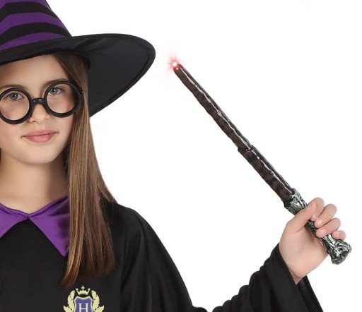 HARRY WIZARD WAND, ŽIARIVÁ, 36cm, DO OUTFITU