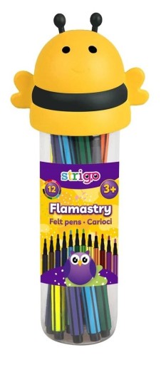Plstené perá Strigo 12 farieb Bee