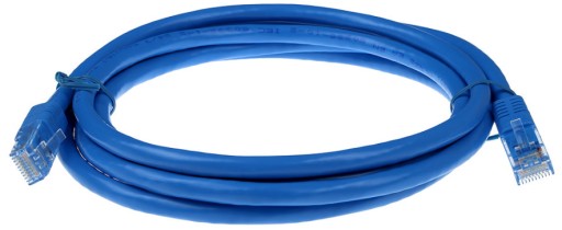 ETHERNETOVÝ LAN KÁBEL RJ45 CAT.5e 1m modrý