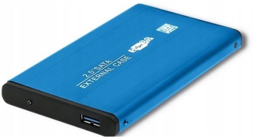 2,5'' DISK UCHOVÁVANIE SATA HDD BAY USB 3.0 BLUE