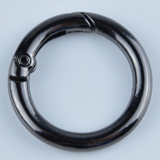OTVÁRACÍ KRUH SHAKEL KARABÍNA KRUHÁ 20MM - ČIERNA