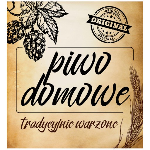 50X SAMOLEPIACIE ETIKETY NA DOMÁCE PIVO