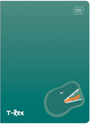 16-stranový zápisník, trojriadkový farebný, A5 Dinosaury, interprint x10