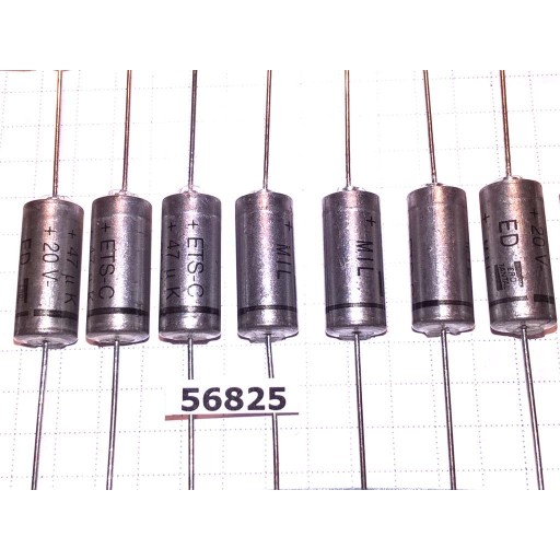 Tantal 47uF 20V 10% 8x17 ERO MIL-ETS CS13 os.