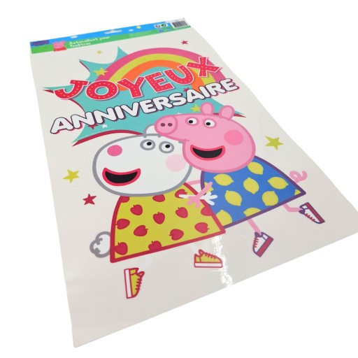DEKORAČNÁ FÓLIA NA OKNO, PRASIATKO PEPPA