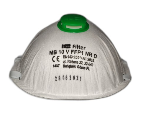 PROTIPRACHOVÁ POLOMASKA S VENTILOM MASKY FFP1