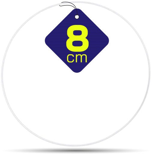 BIELA kruhová obruč pre lapače snov a makramé 8 cm