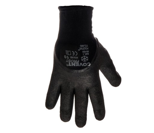 Zateplené zimné ochranné pletené latexové pracovné rukavice veľkosť 11 |