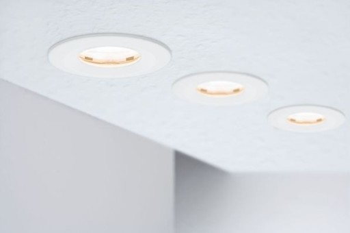 HERMETICKÁ LED GU10 LAMPA, BIELY podhľad