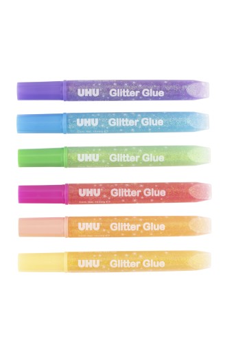 UHU GLITTER 6 FAREB X 10ML LESKL