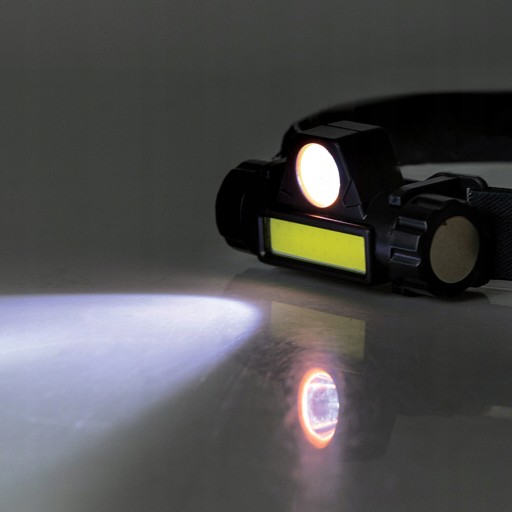 ČELOVÁ LAMPA VÝKONNÁ COB USB LED LAMPA S MAGNETOM