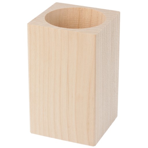 Drevený hrnček, EKO pastelkovník 10 cm