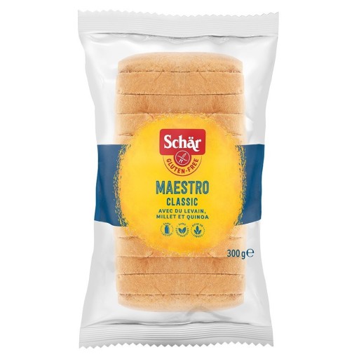 Maestro Classic bezlepkový chlieb biely 300g SCHA