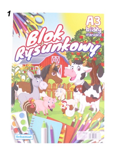 ŠKOLSKÝ BLOK, BIELY, A3, 20 listov