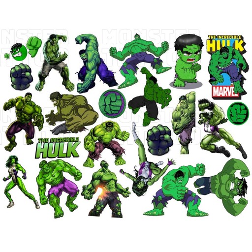 UMÝVAJÚCE DOČASNÉ TETOVANIE PRE DETI DETI HULK ORIGINÁLNE DIZAJNY