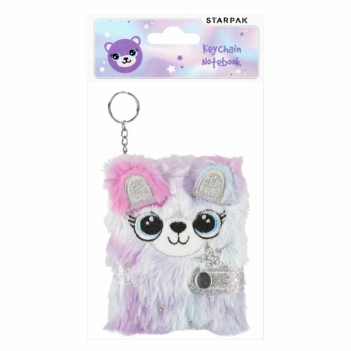 NOTEBOOK PLYŠOVÝ NOTEBOOK HAIRY MAN KEYRING DIÁR MINI EARS