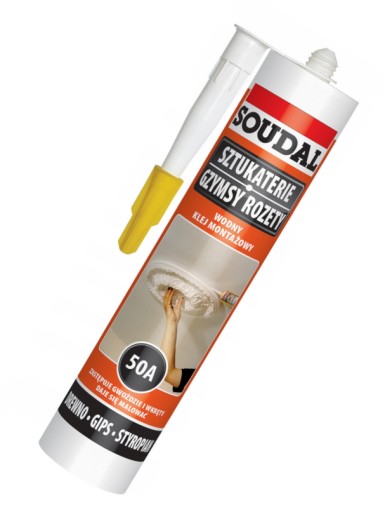 Montážne lepidlo na vodnej báze Soudal 50A Stucco Rosettes