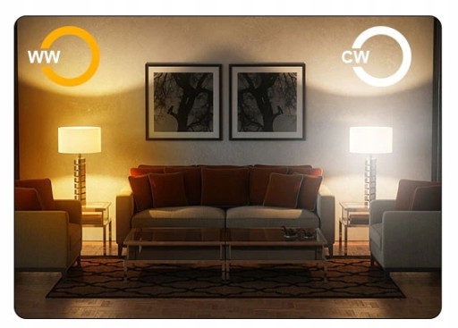 SMART E14 LED žiarovka 5,5W WW-NW-CW Wi-Fi TUYA CCT