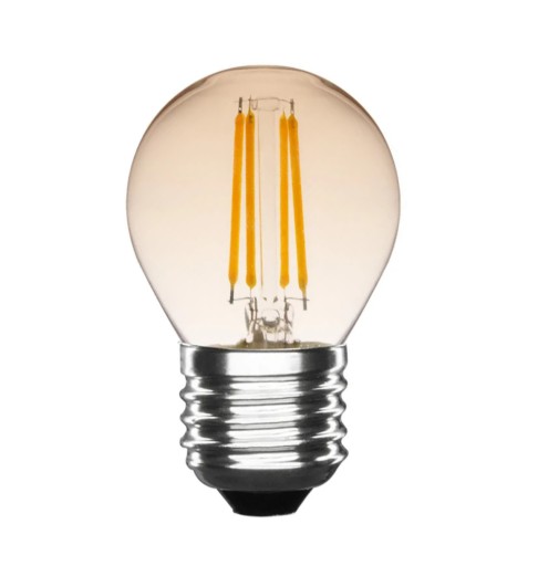 Dekoratívna LED žiarovka COG Filament G45 E27 5W