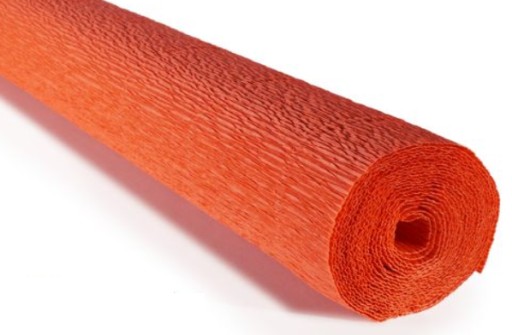 CROPPED Tissue Paper ROSSI DARK CORAL ORANGE 17E6