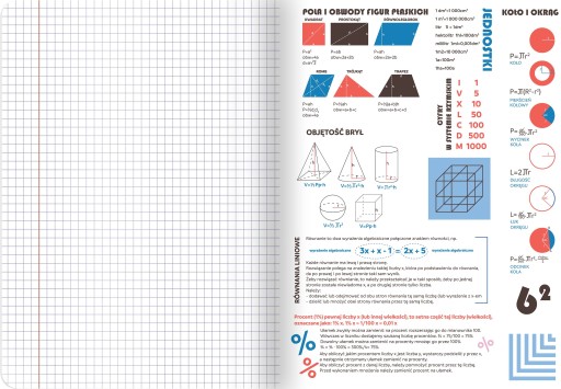 A5 TOP-2000 mriežkový zápisník, 60 listov, matematika