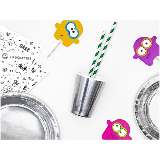 Silver Party papierové poháre 220 ml 6 ks
