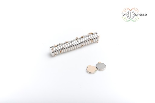 Neodymový magnet MW 12x2 N38 s lepidlom 3M 10 ks.