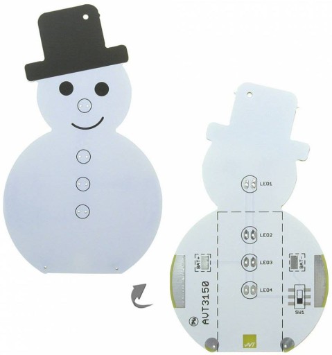 LED snehuliak pre každú PCB AVT3150