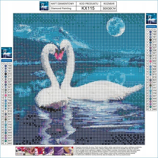 Diamantová maľba Diamantové vyšívanie BIRDS MOSAIC 5D diamantový rezací papier