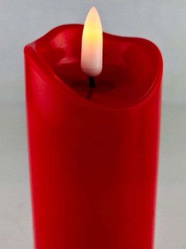 Imitácia červenej sviečky, 15cm vložka na LED sviečky