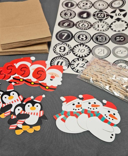 Adventný kalendár Tašky Samolepky Clips XXL Set