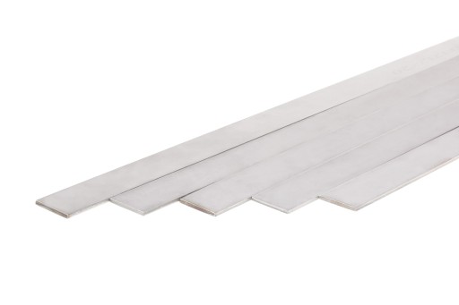 Nerezová, kyselinovzdorná plochá tyč 25x3mm | 50 cm INOX / 1.4301 / 0H18N9