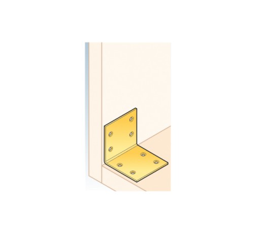 Oceľový uholník 6 cm x 6 cm, dĺžka 6 cm, hrúbka 2 mm DOMAX KS3