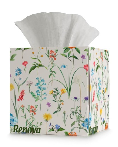 Renova Dainty Flowers sťahovacie obrúsky 50 ks