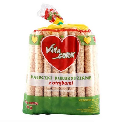 VITA CORN Kukuričné tyčinky s otrubami (70g)