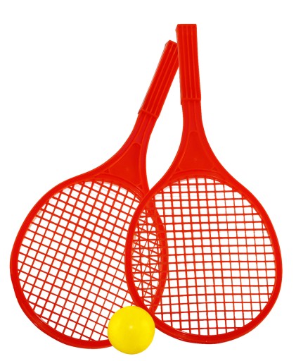 Plážová tenisová raketa s loptičkou