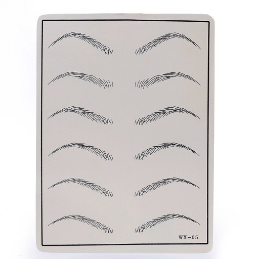 Umelá koža na cvičenie, make-up vzor obočia