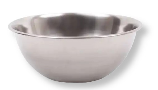 KUCHYŇSKÁ MISKA OCELOVÁ, NEREZOVÁ, NA ŠLAHANIE KRÉMOV, 28CM, 3,1L