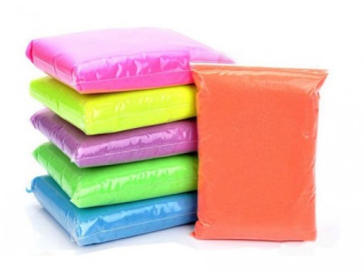 KINETICKÝ PIESOK 1 KG ORANŽOVÝ PIESOK PIESOK SUPER PLAST