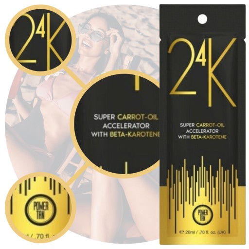 Power Tan 24K urýchľovač opálenia s olejom M